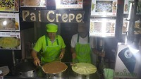 Deze crêpes vindt je overal in Thailand, heerlijk!