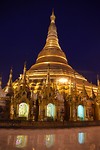 Shwedagon pagoda by night