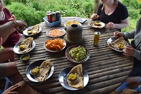 Heerlijke lunch op dag 1