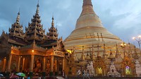 Shwedagon pagoda, bedekt met bladgoud