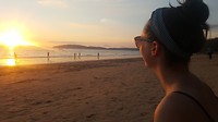Zonsondergang op Ao Nang Beach