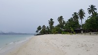 Ondanks het slechte weer nog steeds een mooi strand
