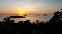 Prachtige zonsondergang op Koh Chang