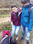 Even Willemijn haar schoen schoonmaken