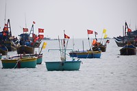 Ronde vissersbootjes