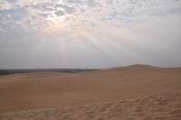 White sand dunes