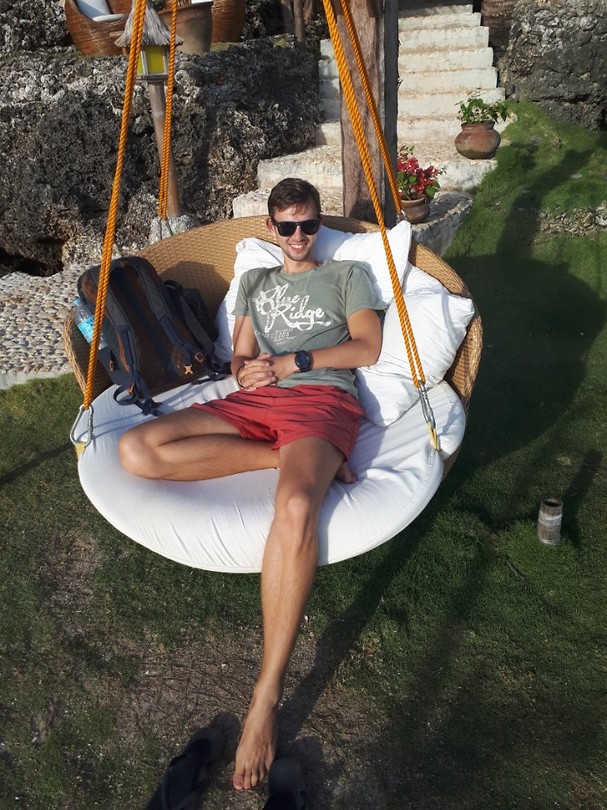 Relaxen bij een resort