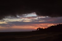 Storm meets sunset