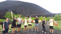 Voor de Cerro Negro vulkaan