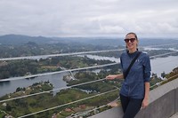 On top of the rock