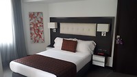 Onze hotelkamer