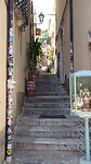 Inkijk weggetje Taormina