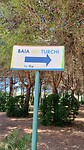 Op weg naar het strand Baia  de Turchi