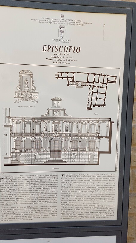 Tekening van huis bisschop en seminar