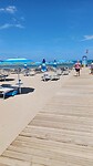 Het stuk strand behorende bij de Camping/Village