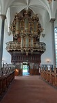 Het orgel in kerk Kristianstad