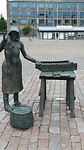 Een kunstwerk in Karlskrona