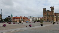 Een deel van het plein in het centrum Karlskrona