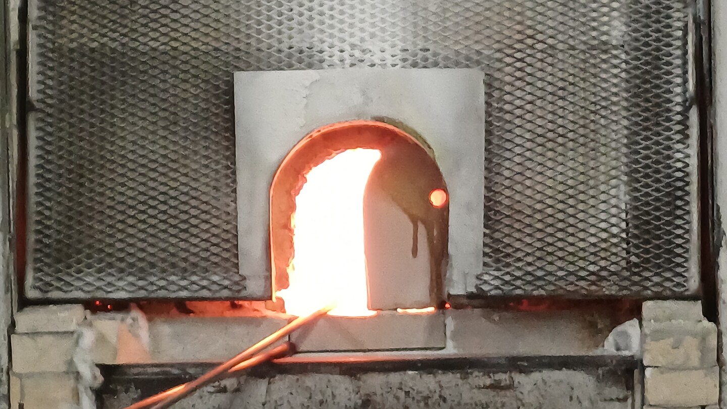 Het vuur 1100 graden