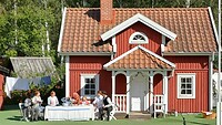 Een andere theatergroep in park Astrid Lindgrens