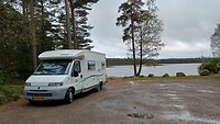 De camplaats in Järnboda