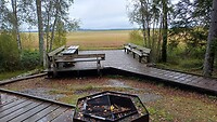 Rustplaats met bbq in Store Mosse