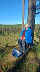 Boven op de heuvel in het bos Burseryd