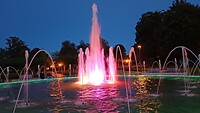 De fontein in  het park Bad Bentheim