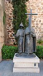 Standbeeld voor de kerk San Juan Cáceres