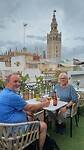 Op het dakterras in joodse wijk Sevilla