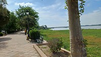Boulevard aan moerasgebied El Rocio
