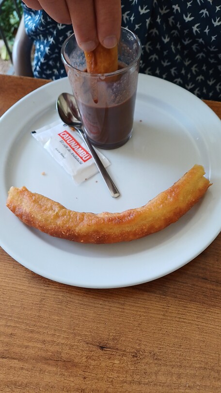 Churros met chocolade