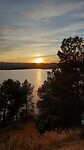 Zonsondergang op de camping
