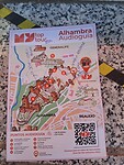 De plattegrond van het Al-Hambra