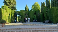 De tuinen van het generalife ( zomerpaleis) van de Sultans