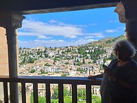 Een kijkje vanuit het privé paleis Sultan op Granada