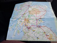 De route die we gaan afleggen in Schotland