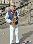 Muzikant in Edinburgh