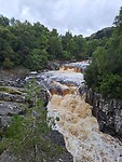 Black waterfalls