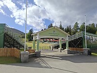 Ingang veld highland games Braemar