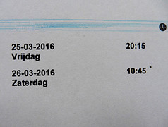 24 Maart 2016