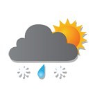 23 April 2016 donkere wolk zon,regen,sneeuw