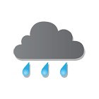 19 Oktober 2016 regenwolk met 4 druppels