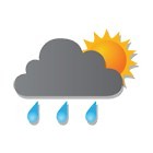 23-07-2017 Grijze wolk,zon en 3 druppels