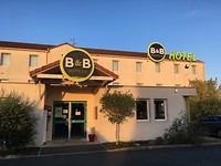 Het B en B hotel in Chateauroux in Frankrijk.