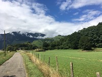Zicht op de Pyreneeën.