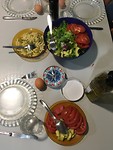 Onze avondmaaltijd, een ensalada mixta.
