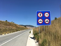 Een mooi verkeersbord.