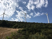 Windmolens op de Alto del Perdon.