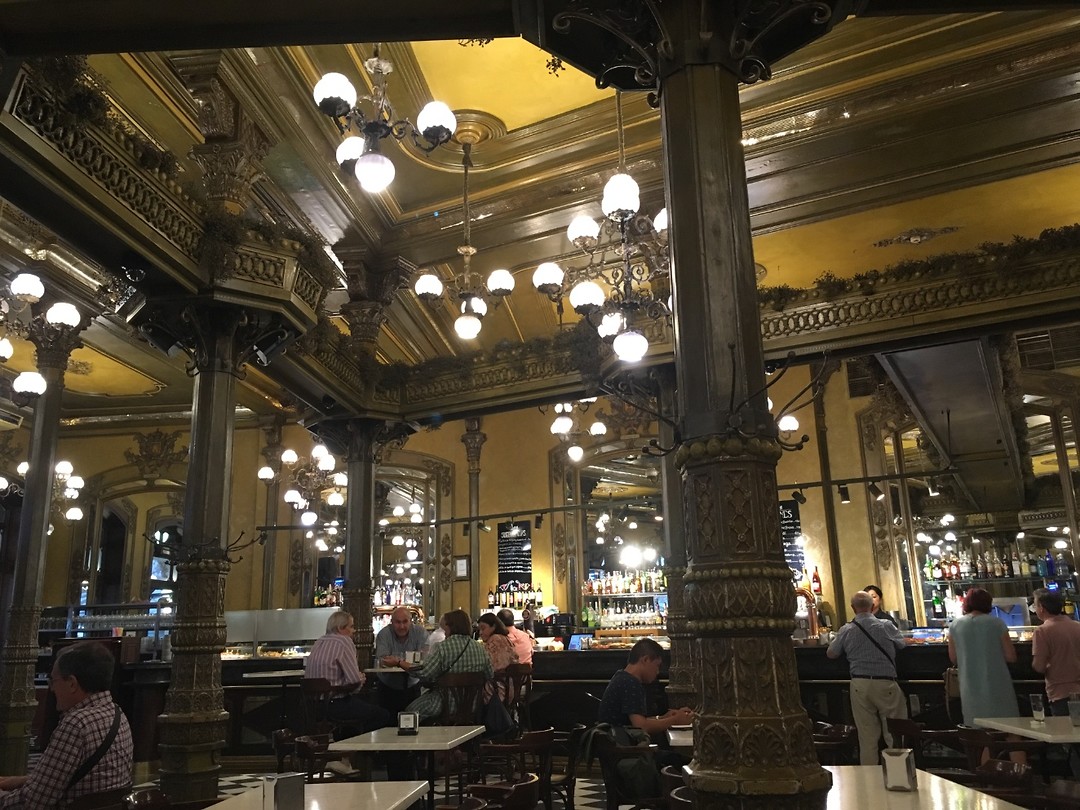 Cafe Iruña in Pamplona.